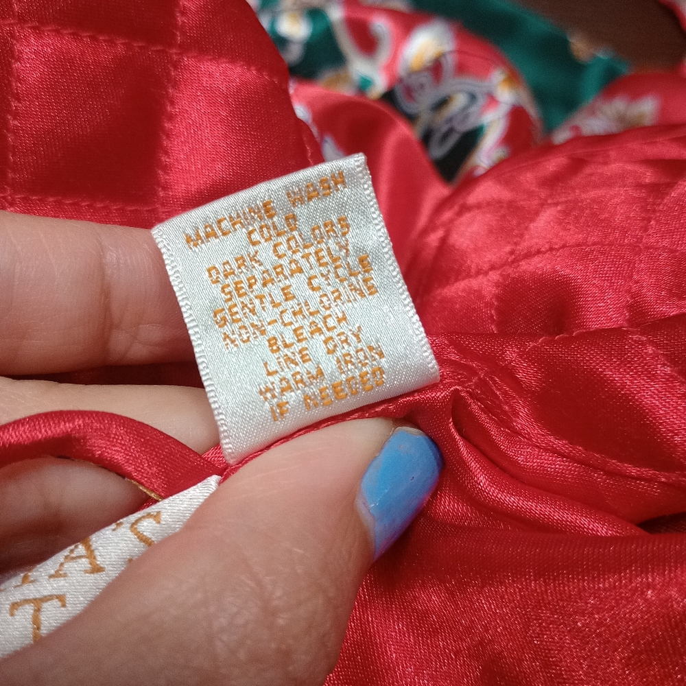 vintage Victoria's Secret gold label Satin Floral Loungewear Maxi Kimono Robe - Picture 6 of 10